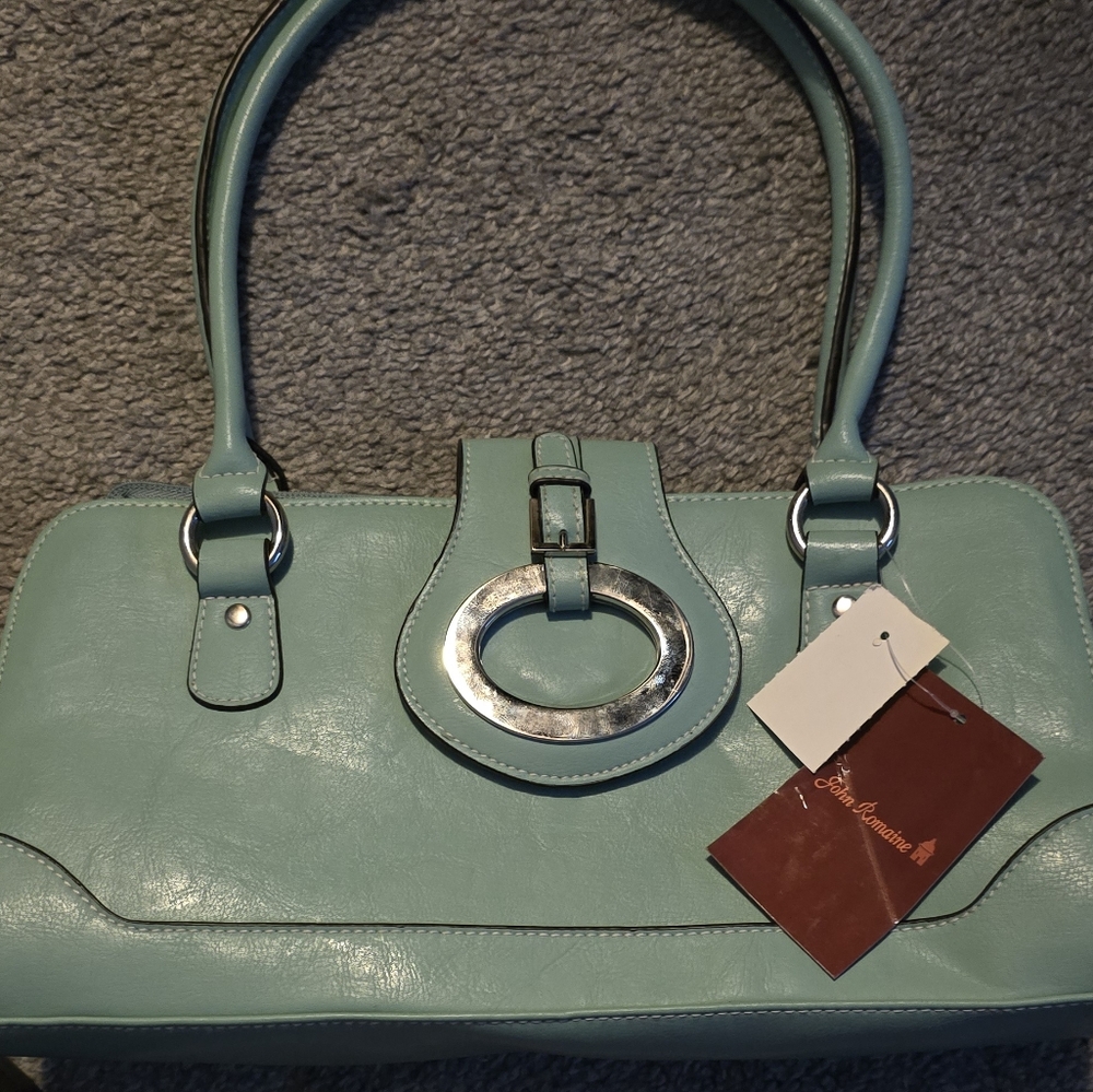 John Romaine Mint Green Handbag NWT
